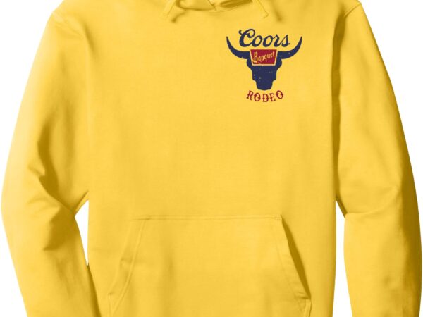 Vintage cowhide riding coors cowboys western country rodeo pullover hoodie t shirt vector art