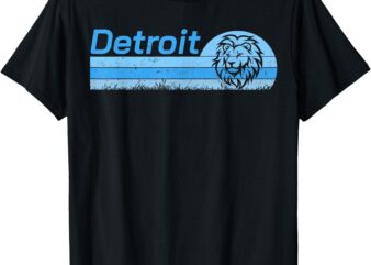 Vintage Detroit Personalized Nickname Distressed Detroit T-Shirt