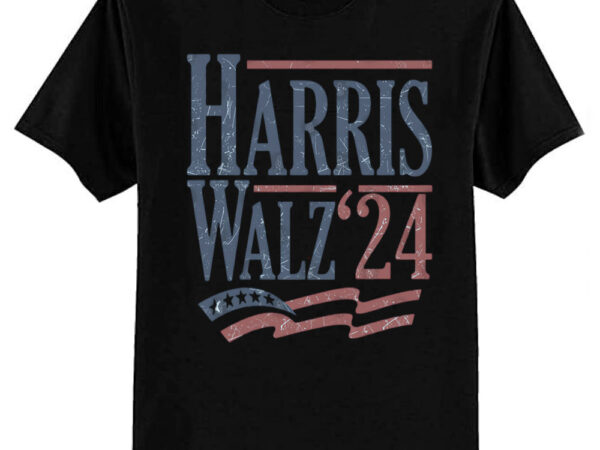 Vintage harris walz 24 t-shirt