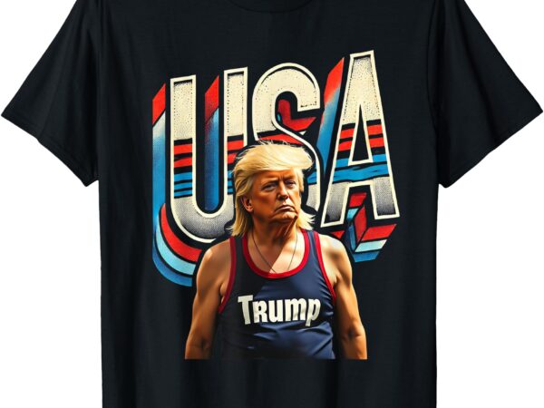 Vintage maga trump 4th of july usa t-shirt