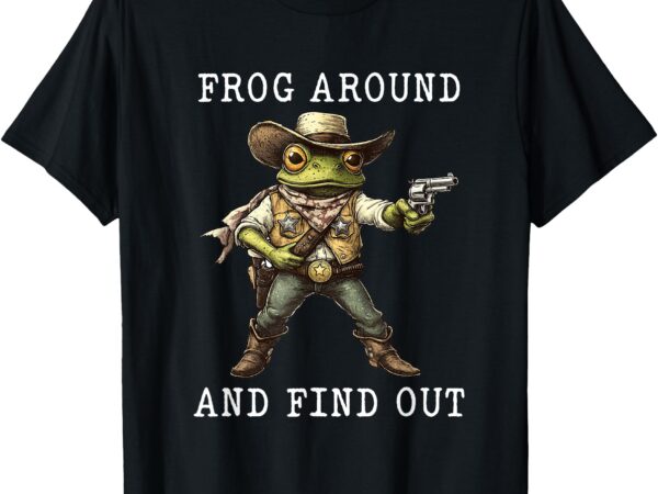 Frog around and find out vintage men women t-shirt