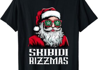 Vintage Merry Christmas Santa Sigmas Claus Skibidi Rizzmas T-Shirt