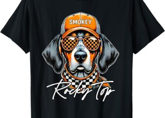 Vintage Orange Blooded Tennessee Dog Lover Rocky Top Outfit T-Shirt