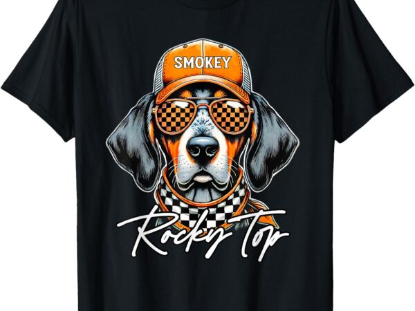 Vintage orange blooded tennessee dog lover rocky top outfit t-shirt