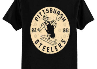 Vintage Pittsburgh Steelers 2 by Buck Tee T-Shirt