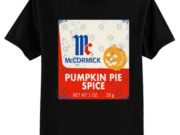 Vintage pumpkin pie spice label 4 t-shirt