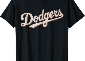 Vintage Retro Dodgers Style Classic For Men Women T-Shirt