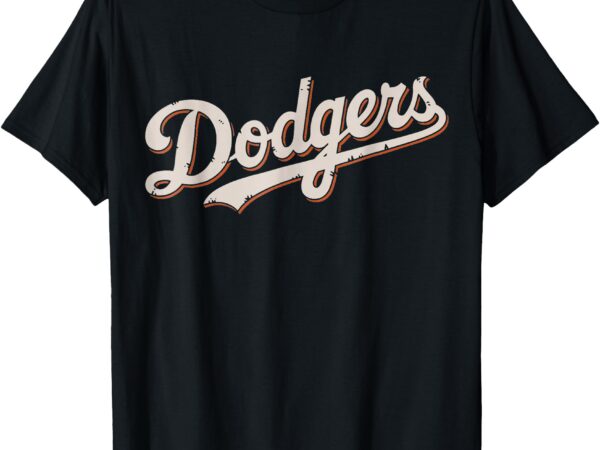 Vintage retro dodgers style classic for men women t-shirt