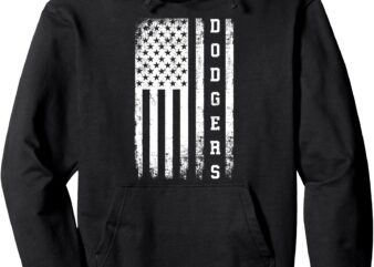 Vintage Retro Dodgers Style Classic Pullover Hoodie