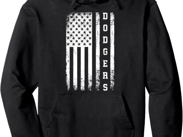 Vintage retro dodgers style classic pullover hoodie t shirt vector art