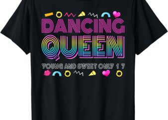 Vintage T-Shirt, dancing queen, young and sweet only 17