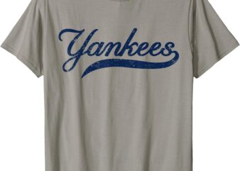 Vintage Yankees Retro Style Name T-Shirt