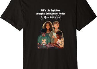 WP’s Life Depiction through a Collection of Fiction Premium T-Shirt