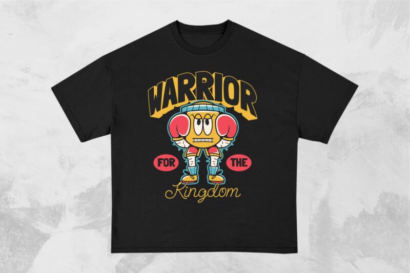 Warrior For The Kingdom Christian Graffiti T-shirt Design