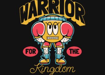 Warrior for the kingdom christian graffiti t-shirt design