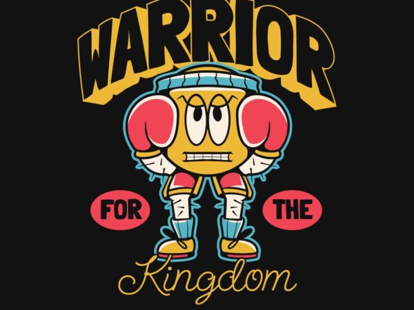 Warrior for the kingdom christian graffiti t-shirt design