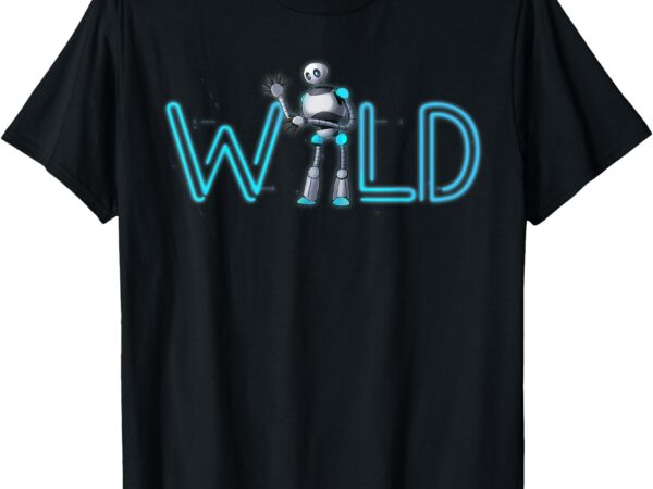 Wild retro vintage robotic robot sci-fi tech art t-shirt