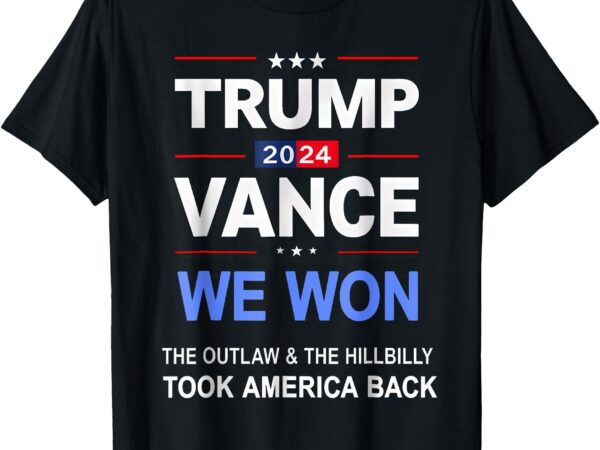 Winner trump vance we won took back america keepsake t-shirt