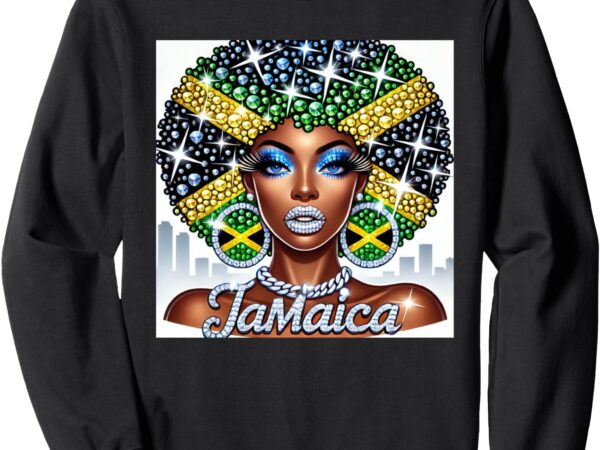 Women’s jamaica clothes patriotic jamaica flag sweatshirt