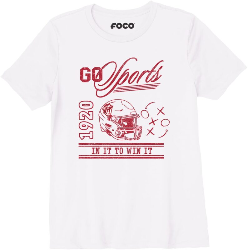 Womens Olivia Culpo x NFL Go Sports In It To Win It FOCO Premium T-Shirt