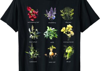 Women’s Reproductive Health Herbs Herbalist Plant Lover T-Shirt