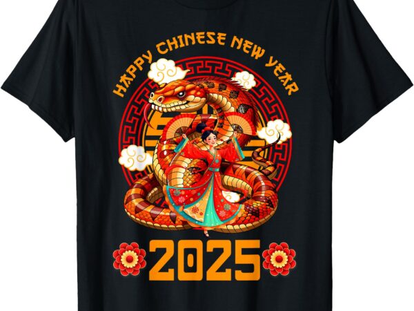 Year of the snake 2025 zodiac happy chinese new year 2026 t-shirt