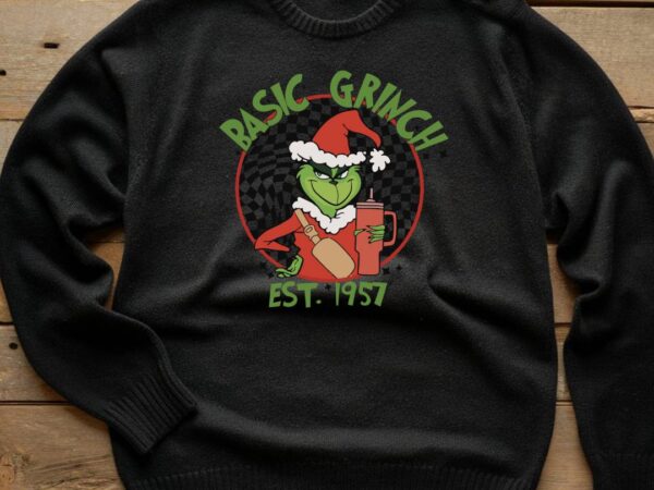 Basic grinch 1957 t shirt template