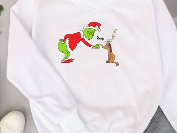 Funny christmas boop t shirt graphic design