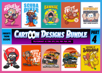 Cartoon Designs Bundle part 4