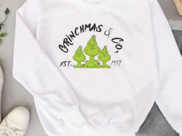 Funny christmas grinch t shirt graphic design