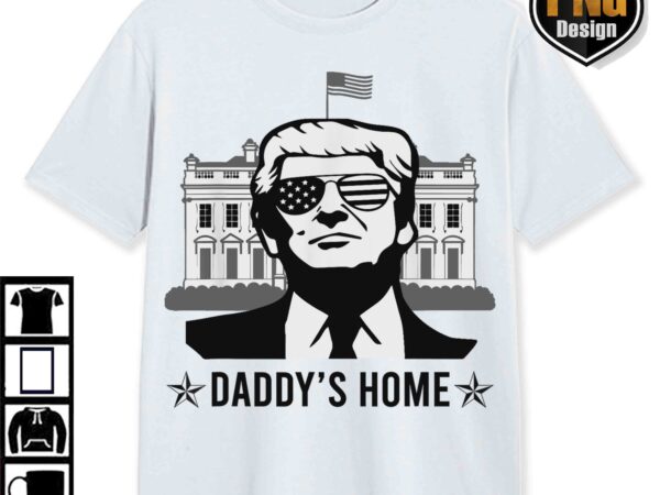 Trump daddys home white house pink trump 2024, maga 2024 graphic png, trump digital download, donald pink preppy edgy png 2024