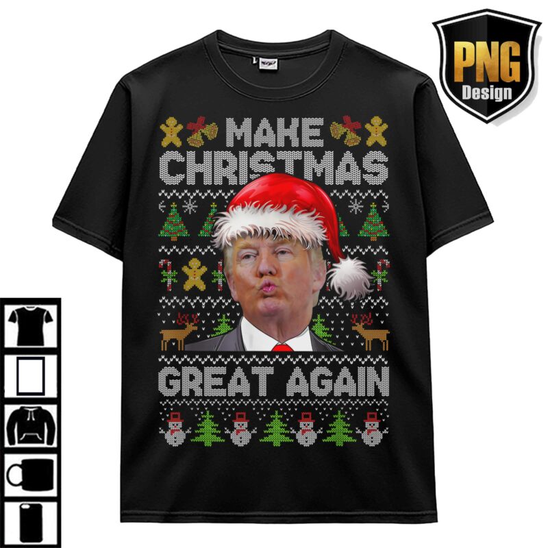 Trump 47th President 2024, Trump Make Christmas Great Again, Trump PNG Design Download