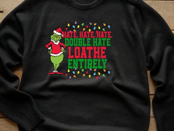 Grinchmas hat t shirt design template