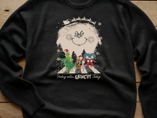 Feeling grinch christmas t shirt graphic design