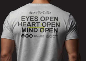 eye open heart open mind open tee design