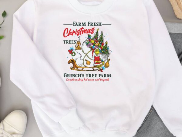 Farm fresh christmas t shirt graphic design