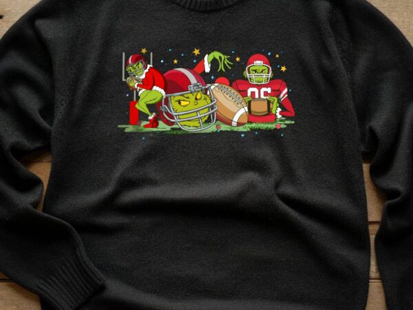 Football grinch t shirt graphic design