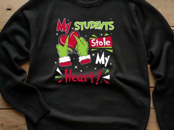 Grinch school t shirt design template