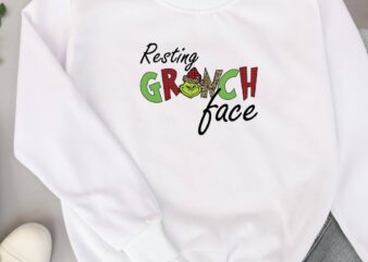 Resting Grinch Face t shirt design online