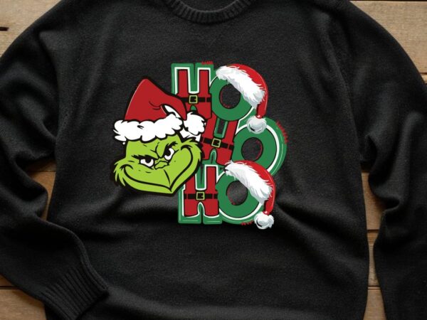 Ho ho ho grinch graphic t shirt