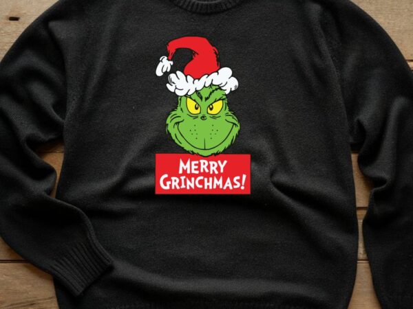 Grinchmas hat t shirt design template