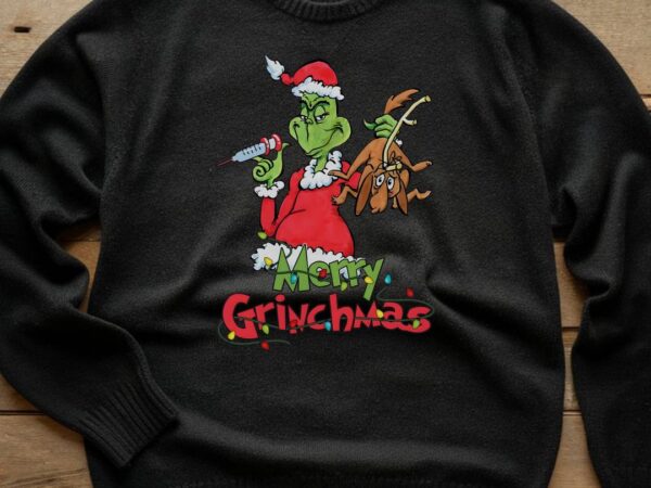 Merry grinhcmas t shirt designs for sale