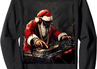 hip hop santa dj christmas Sweatshirt