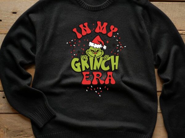 Grinch era t shirt design template