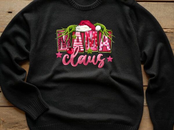 Nana claus T shirt vector artwork