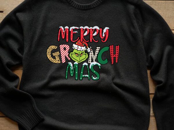 Merry grinch mas t shirt designs for sale