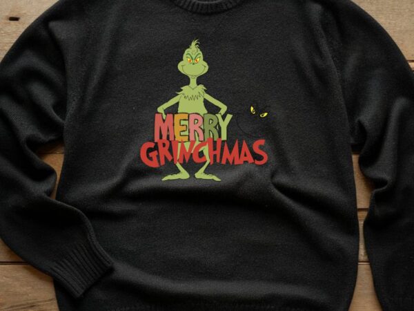 Merry grinch xmas t shirt designs for sale