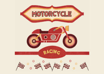 Motorcycle racing design for t shirt