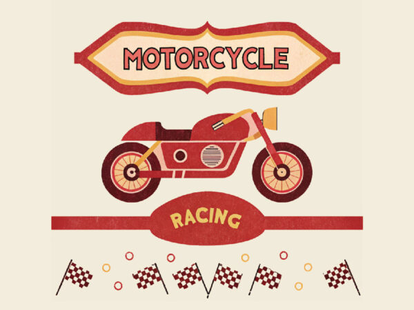 Motorcycle racing design for t shirt