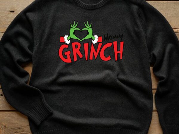 Mommy grinch t shirt designs for sale